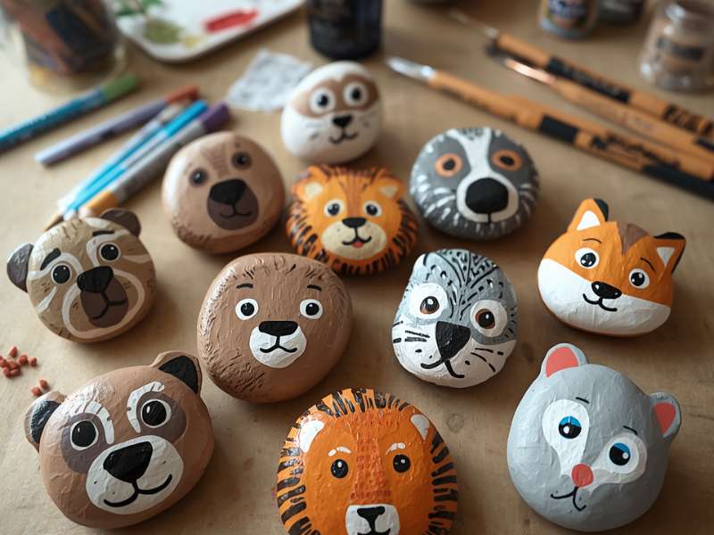 Animal Face Rocks 