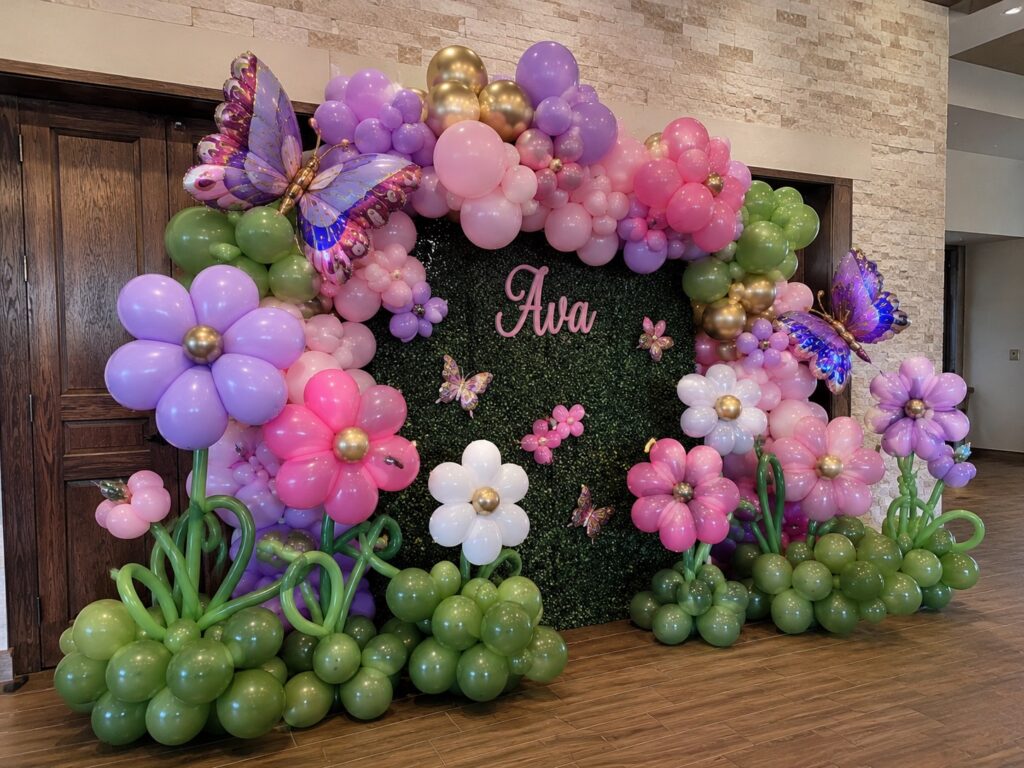 Balloon Butterfly Garden