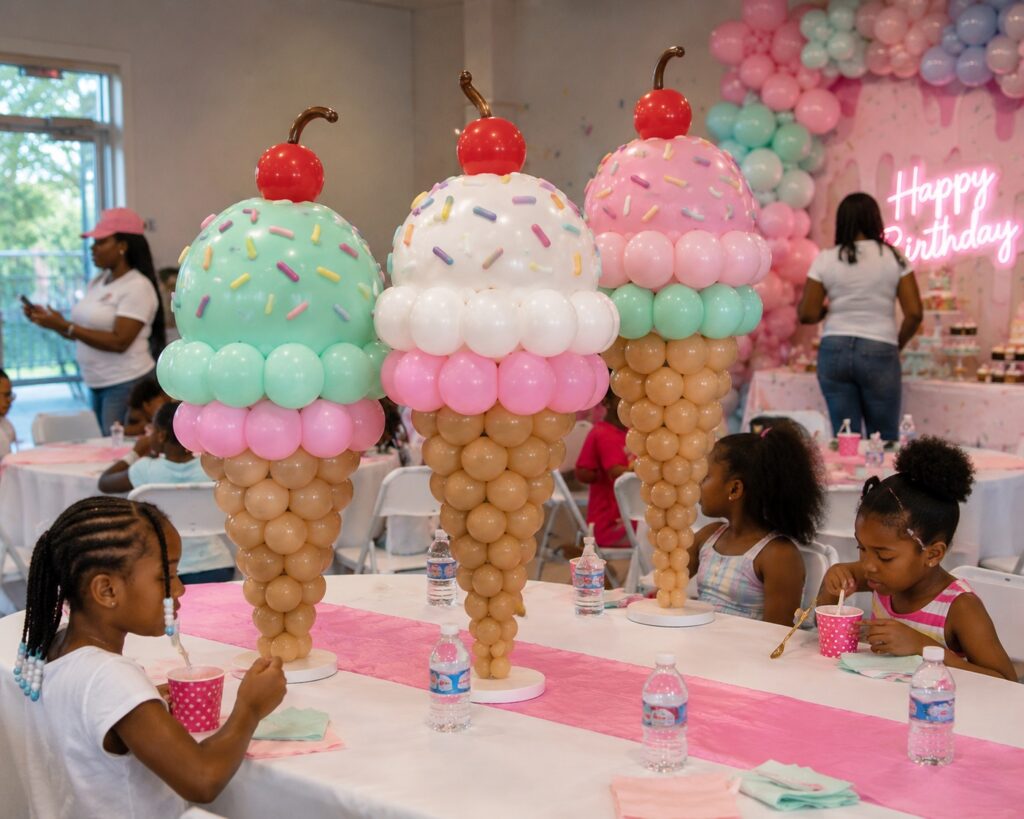 Balloon Ice Cream Cones
