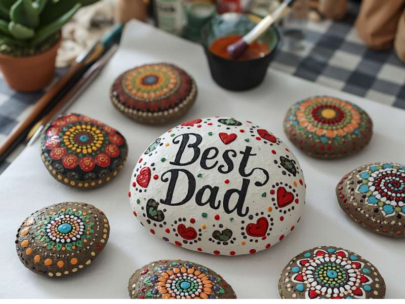 Best dad Father’s Day Rock Painting Ideas