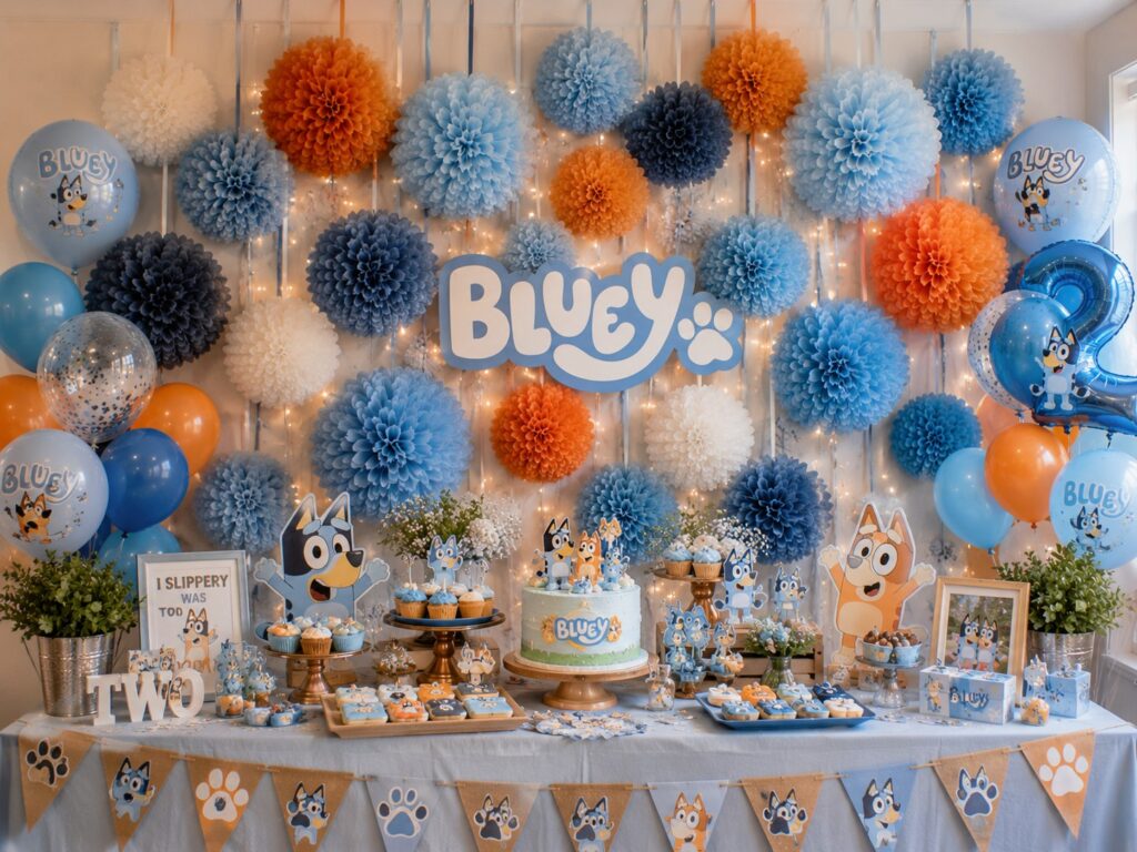 Bluey pom pom