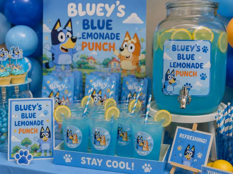Bluey’s Blue Lemonade Punch