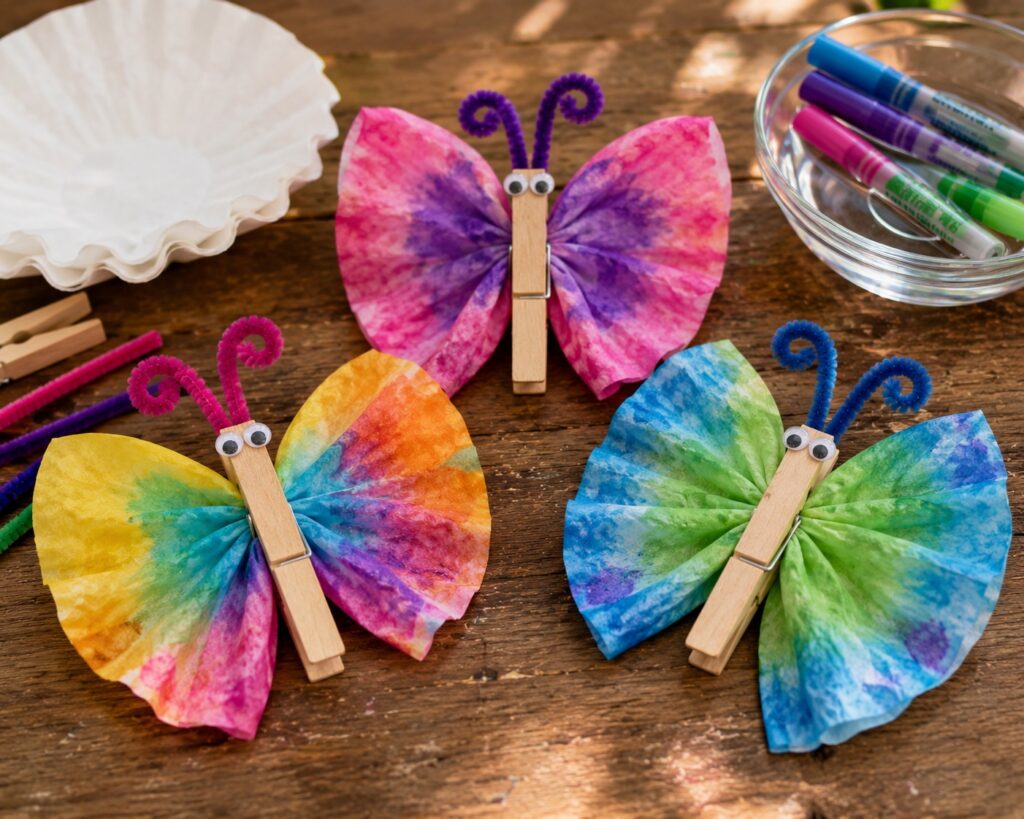 Coffee Filter Butterflies