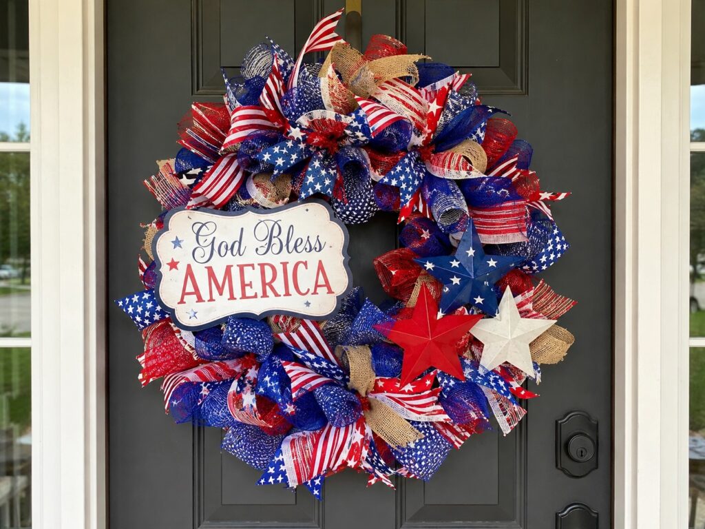 Cute Patriotic Wreath