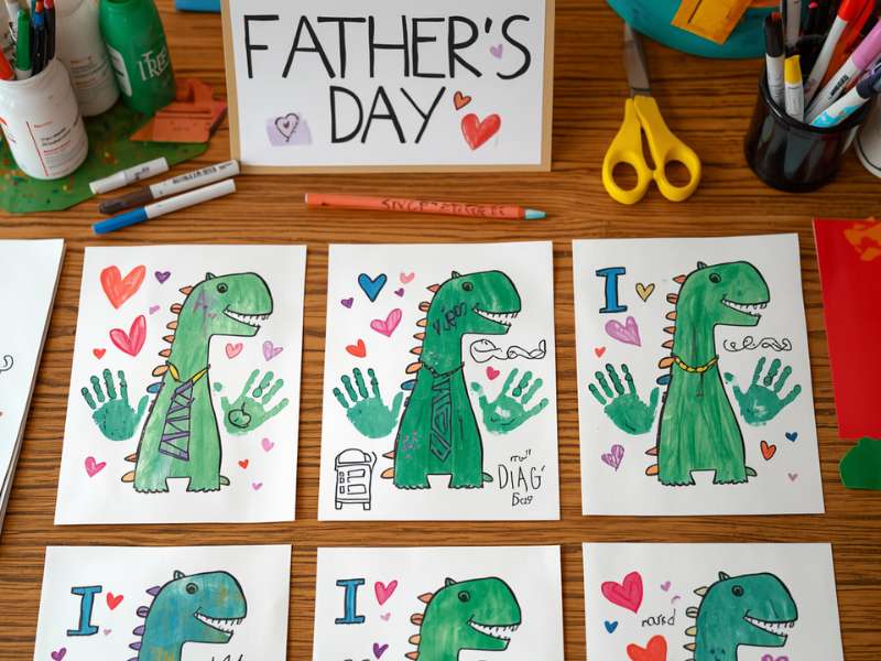 Dinosaur Father’s Day Card
