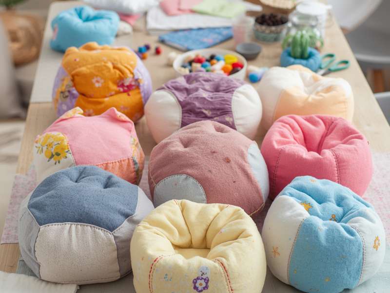 Fabric-Covered Bean Bag 