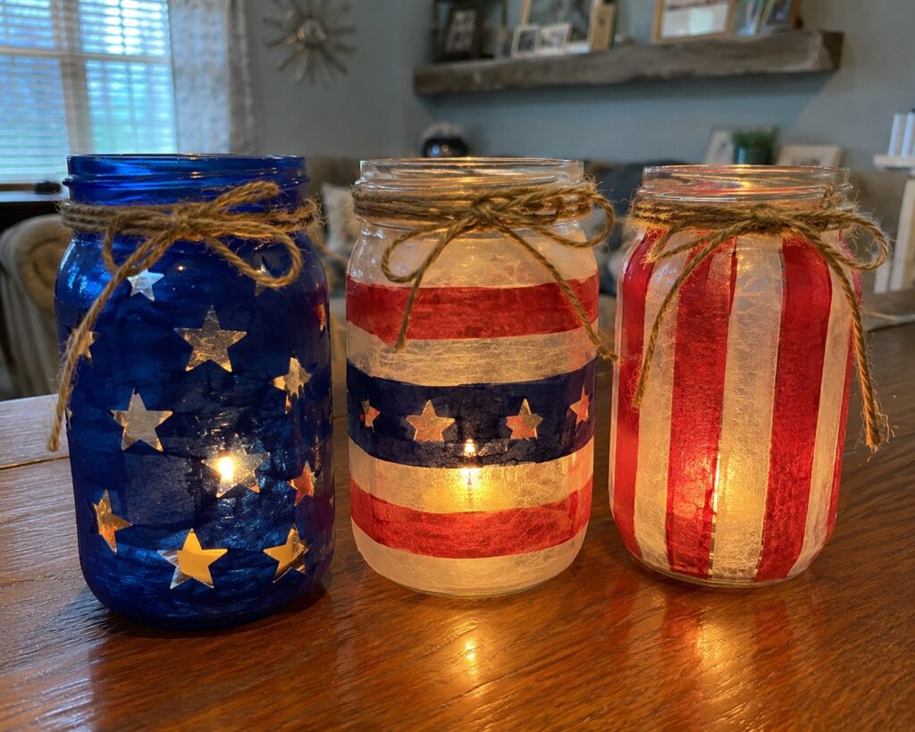 Fourth of July Lantern Jars
