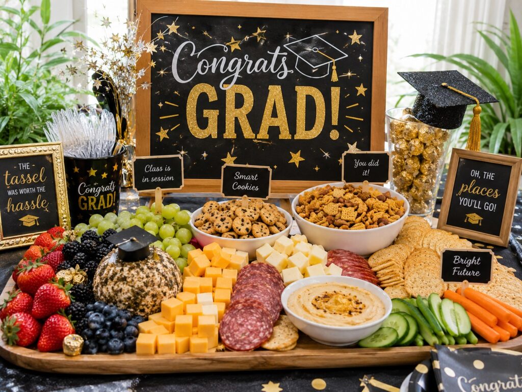 Graduation Themed Snack Board