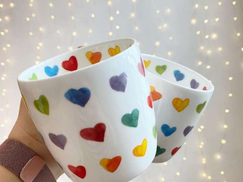 Heart Ceramic Painting Ideas
