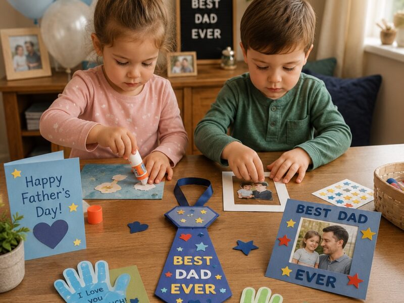 How to Do Father’s Day Crafts With Toddlers (Mess-Free Methods)