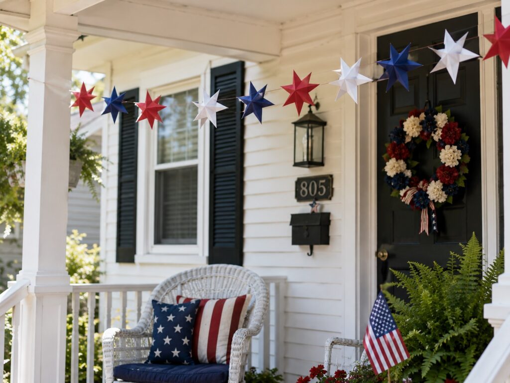 Make a Patriotic Paper Star Garland