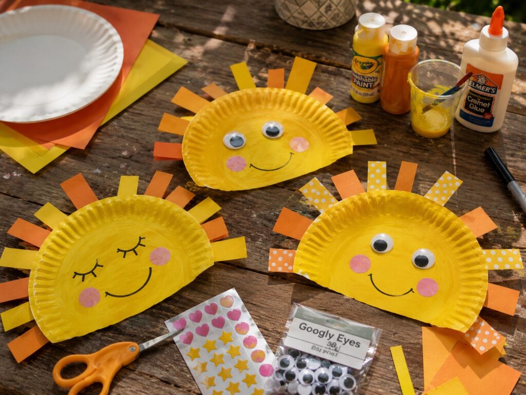 Paper Plate Sunshine Crafts