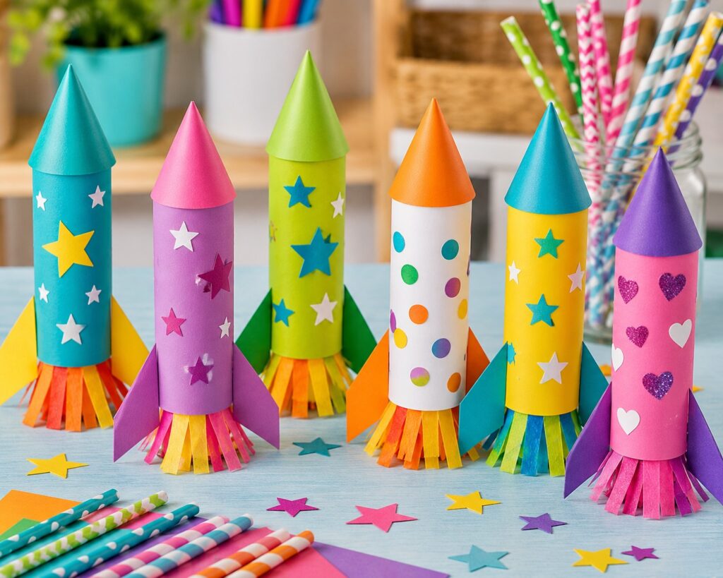 Paper rocket crafts