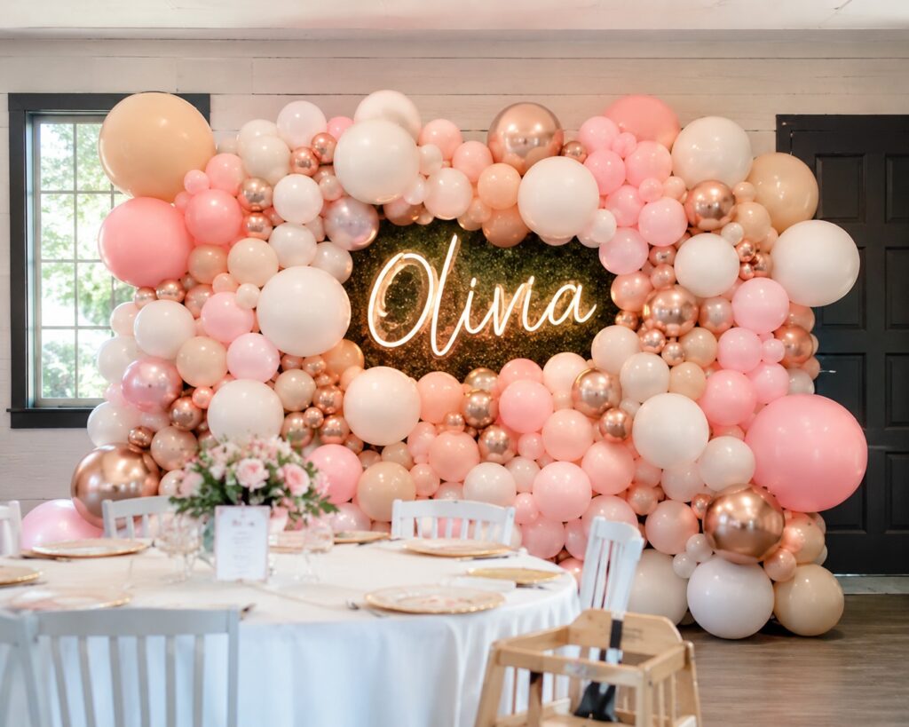 Personalized Name Balloon Wall 