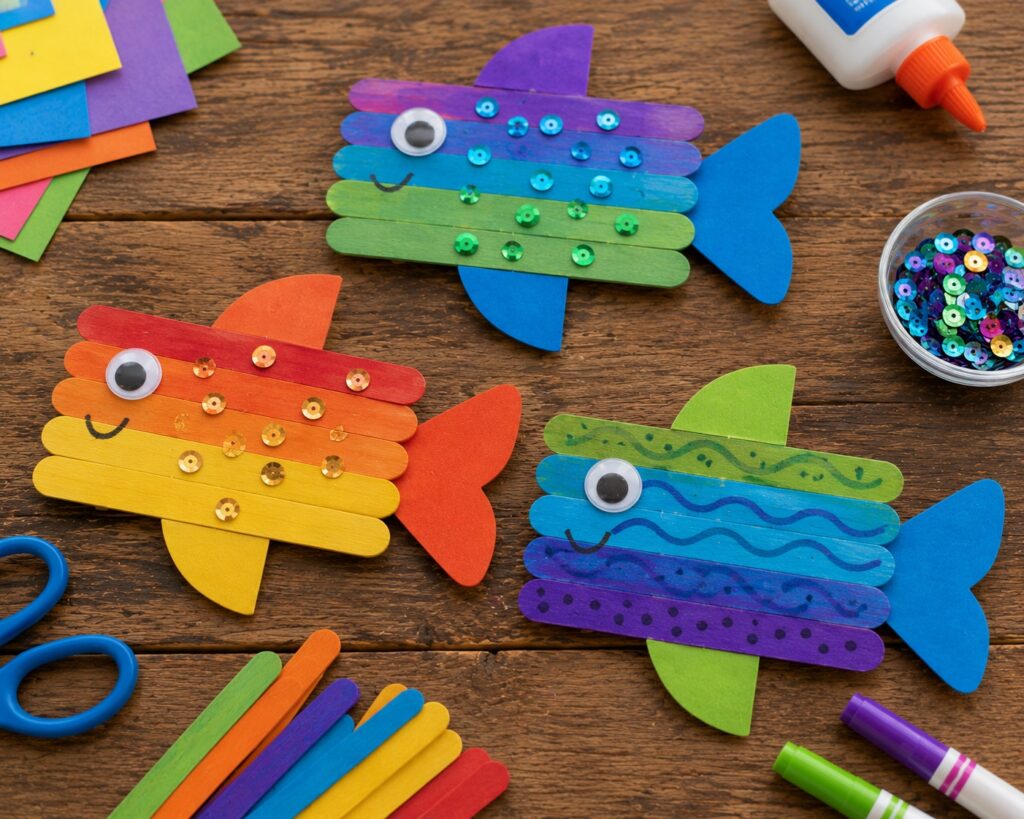 Popsicle Stick Fish