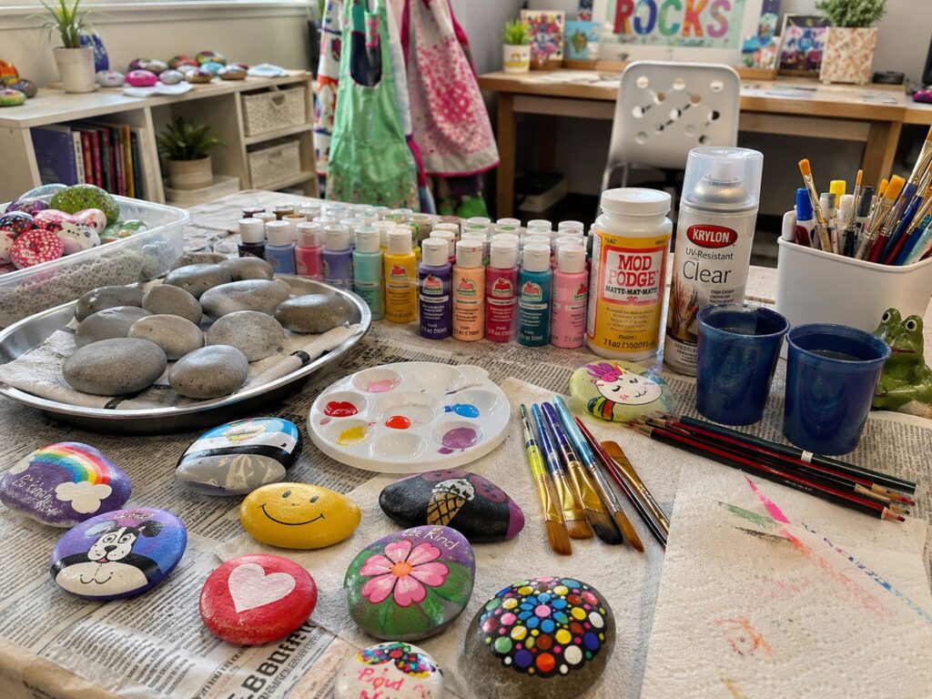 Rock painting supplies