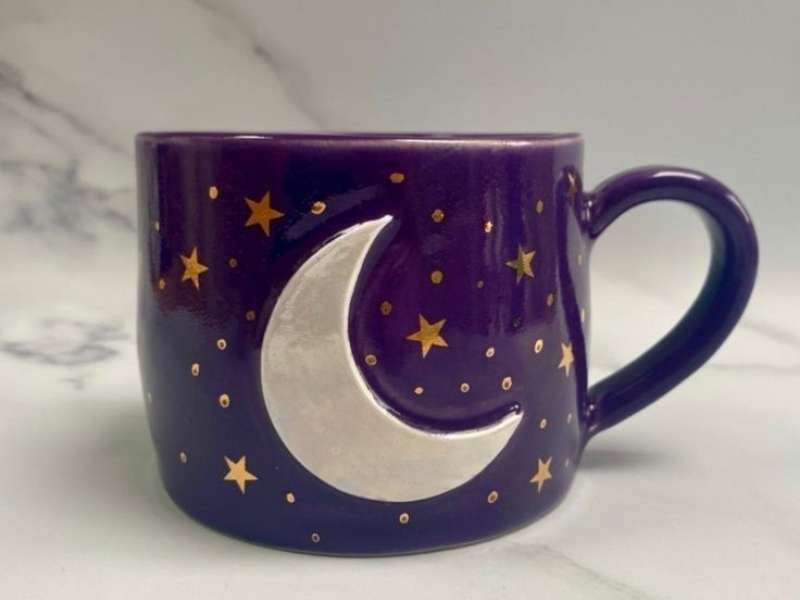 Space themed Ceramic Painting