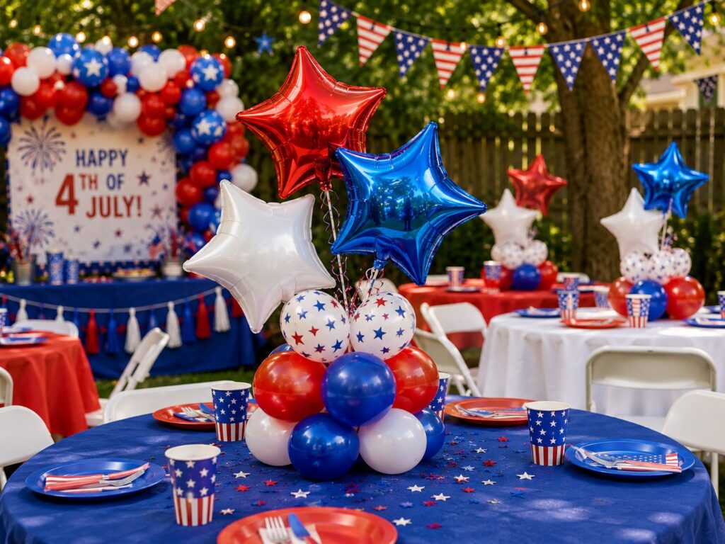 Star Balloon Centerpieces