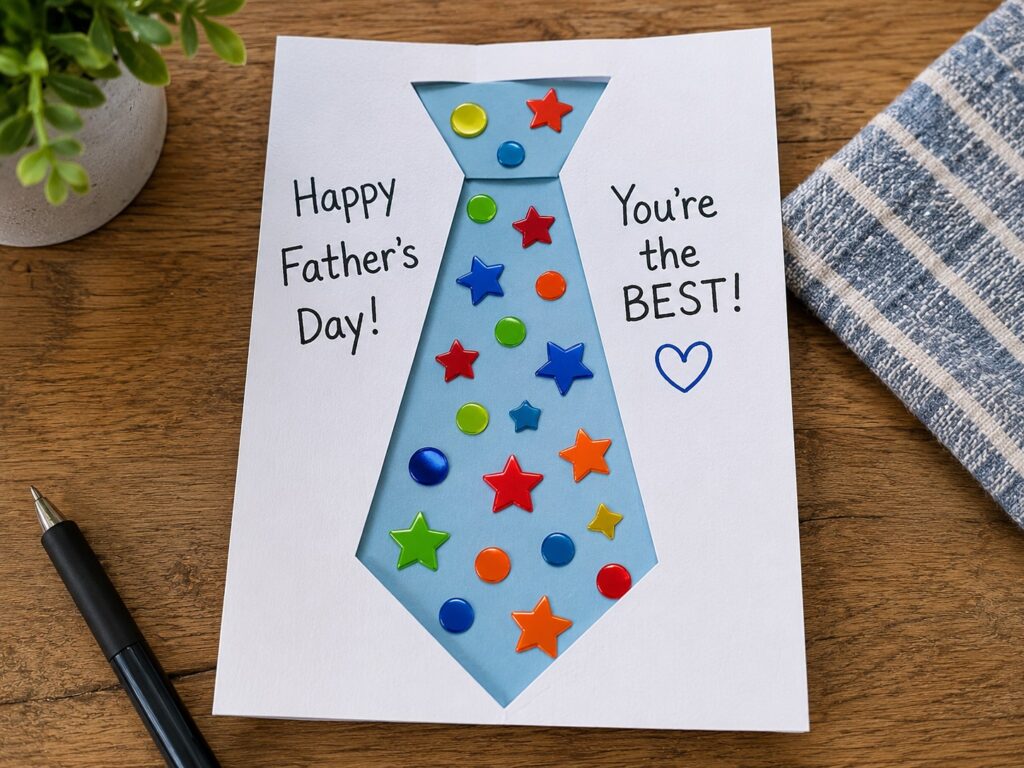 Sticker Tie Card