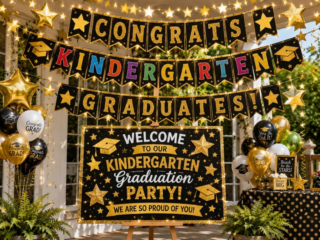String Up Festive Graduation Banners