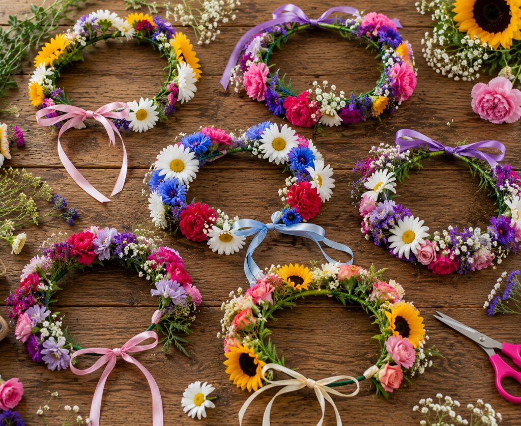 Summer flower crowns