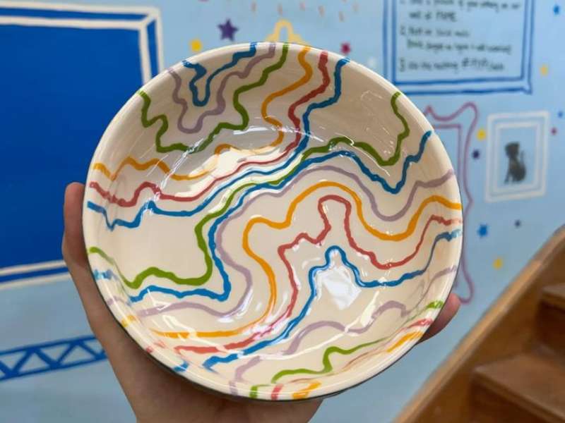 Swirl Ceramic Painting