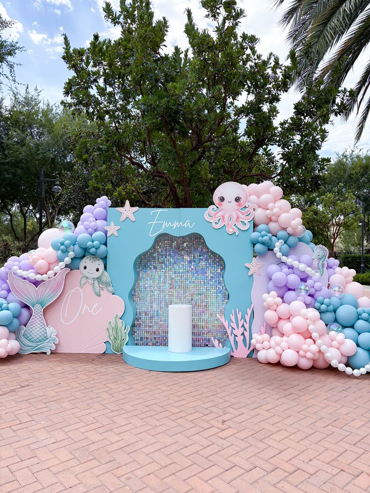 Mermaid Under the Sea Enchanting First Birthday Themes