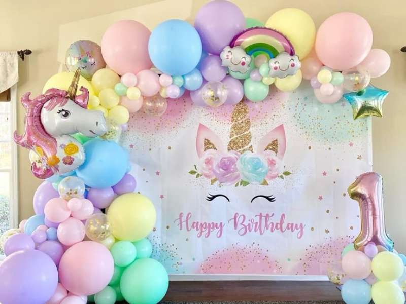 Unicorn Birthday Party Banner
