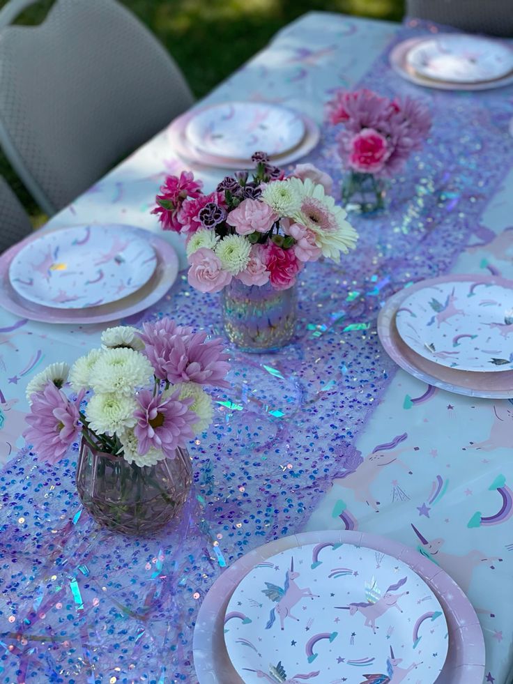 Add Iridescent Tablecloths