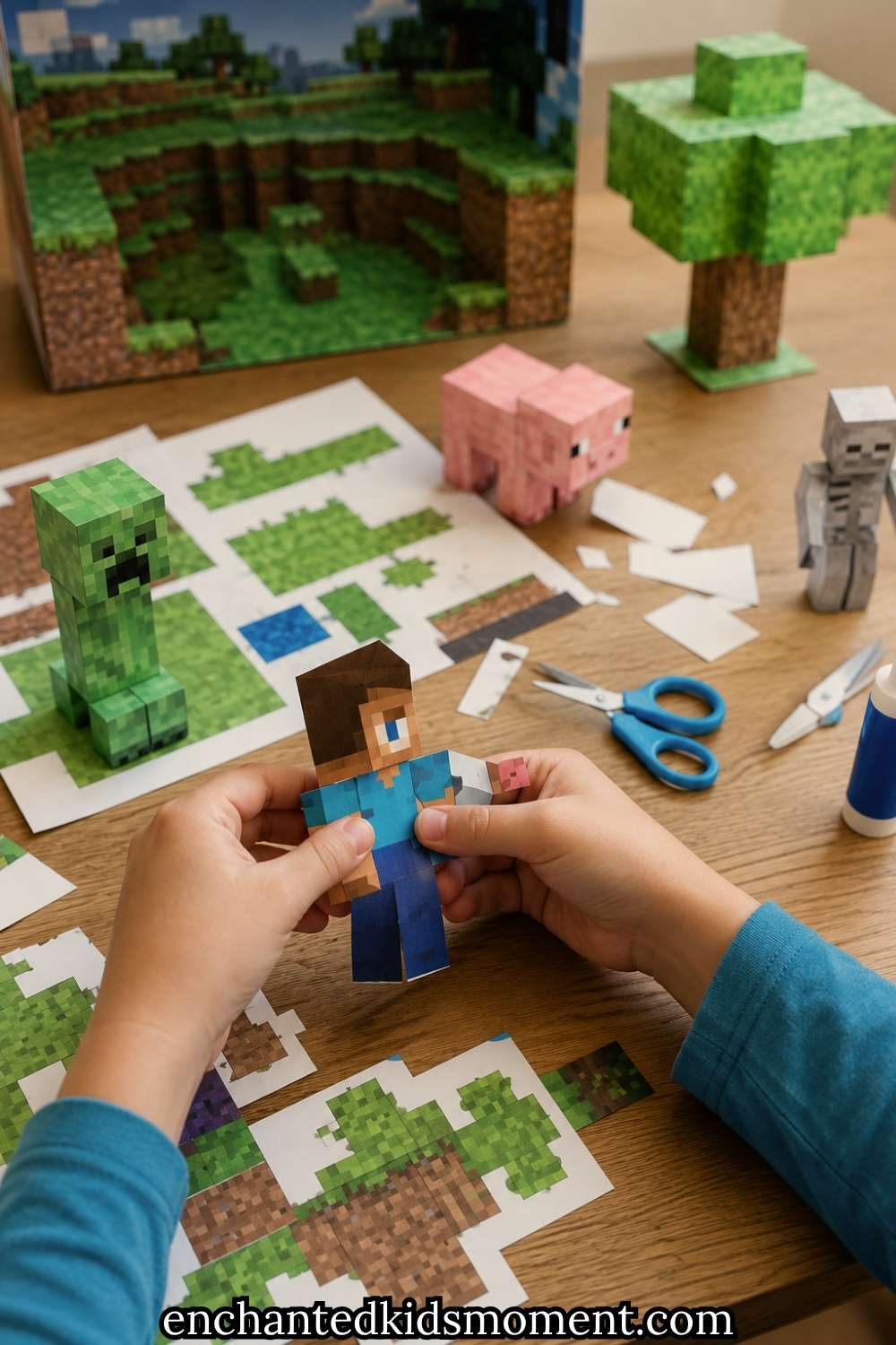 31 Minecraft Paper Craft Ideas Kids Will Want to Make Immediately
