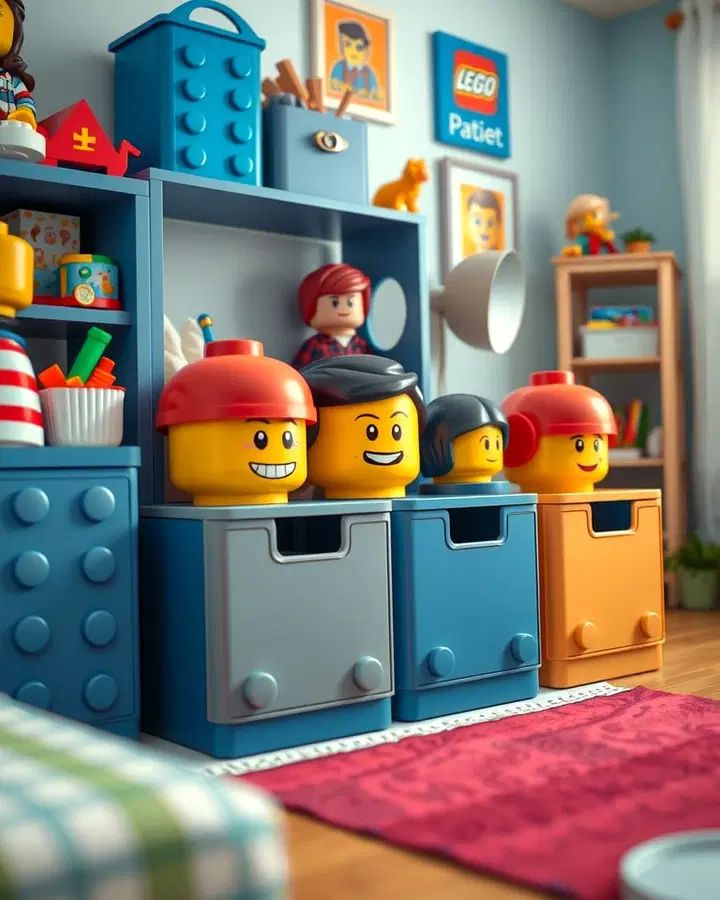  Add Colorful LEGO Storage Bins