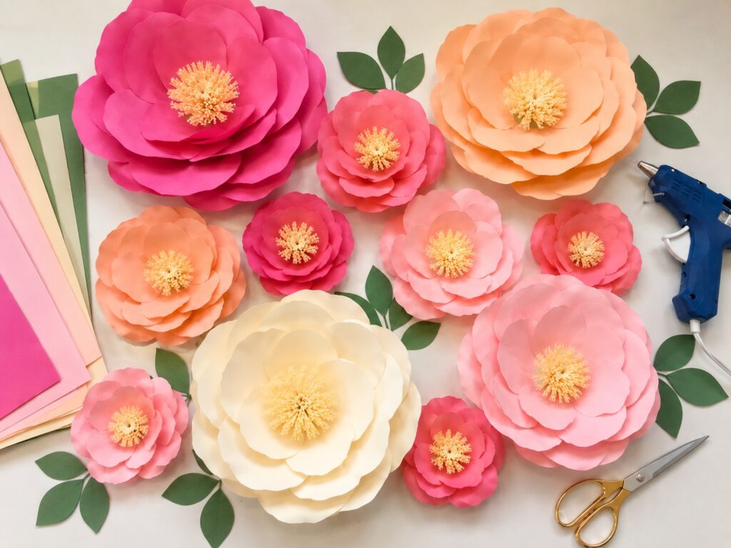 Add Medium Flowers for Balance