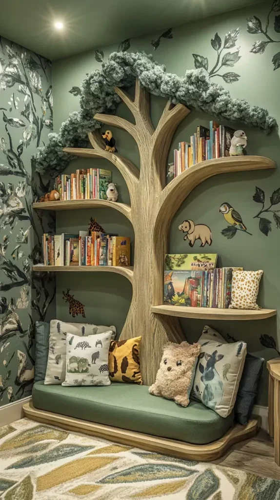 Animal-Themed Reading Corner