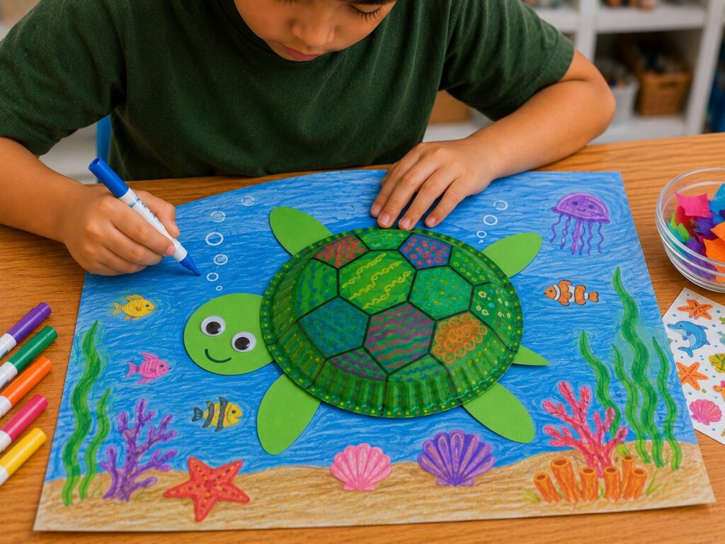Attach the Turtle to the Ocean Scene