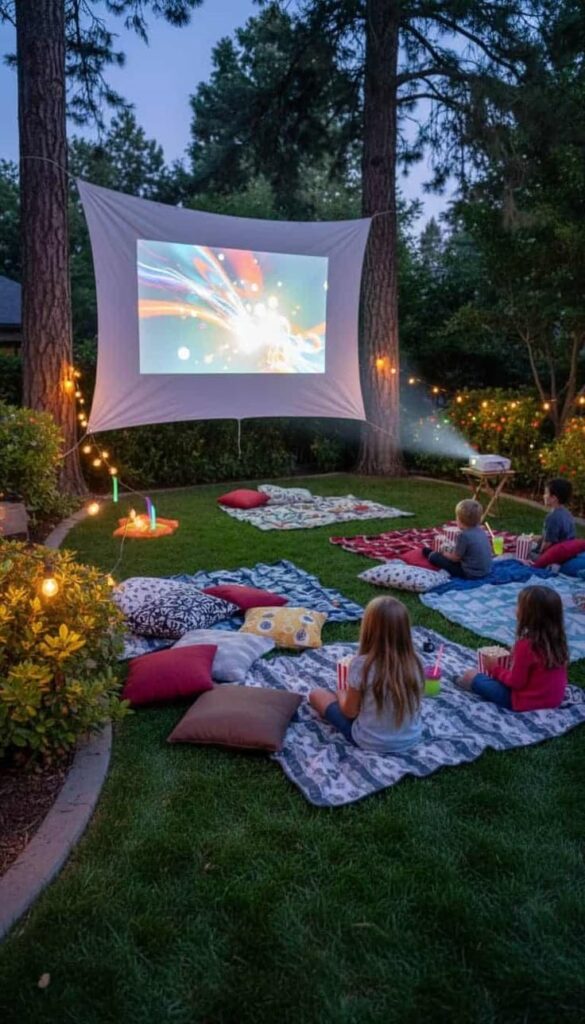 Backyard Movie Night Party