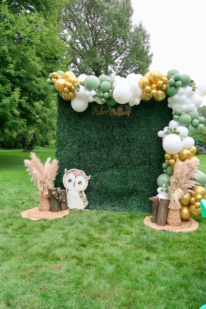 Balloon and Greenery Backdrop