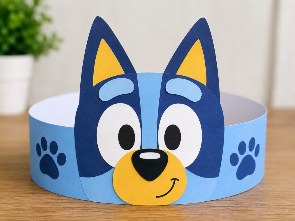 6. Bluey Paper Crown