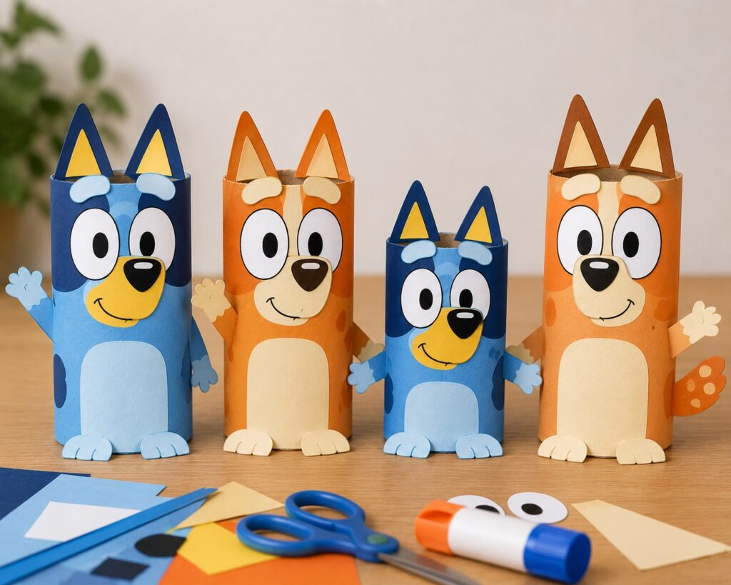 Bluey Toilet Paper Roll Characters
