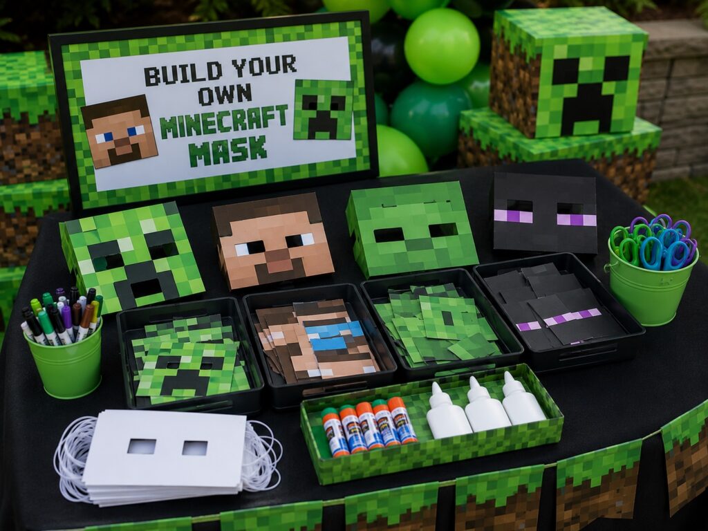 Build Your Own Minecraft Mask 