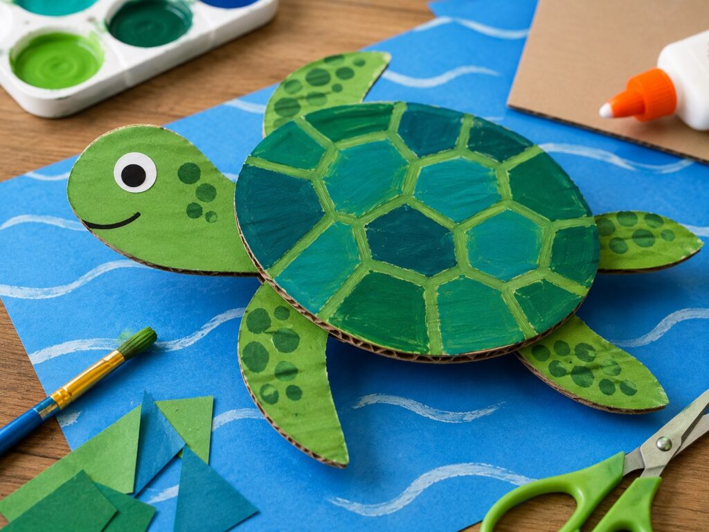 Cardboard Sea Turtle 