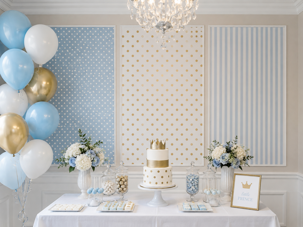 Use Wrapping Paper as Decorative Wall Panels