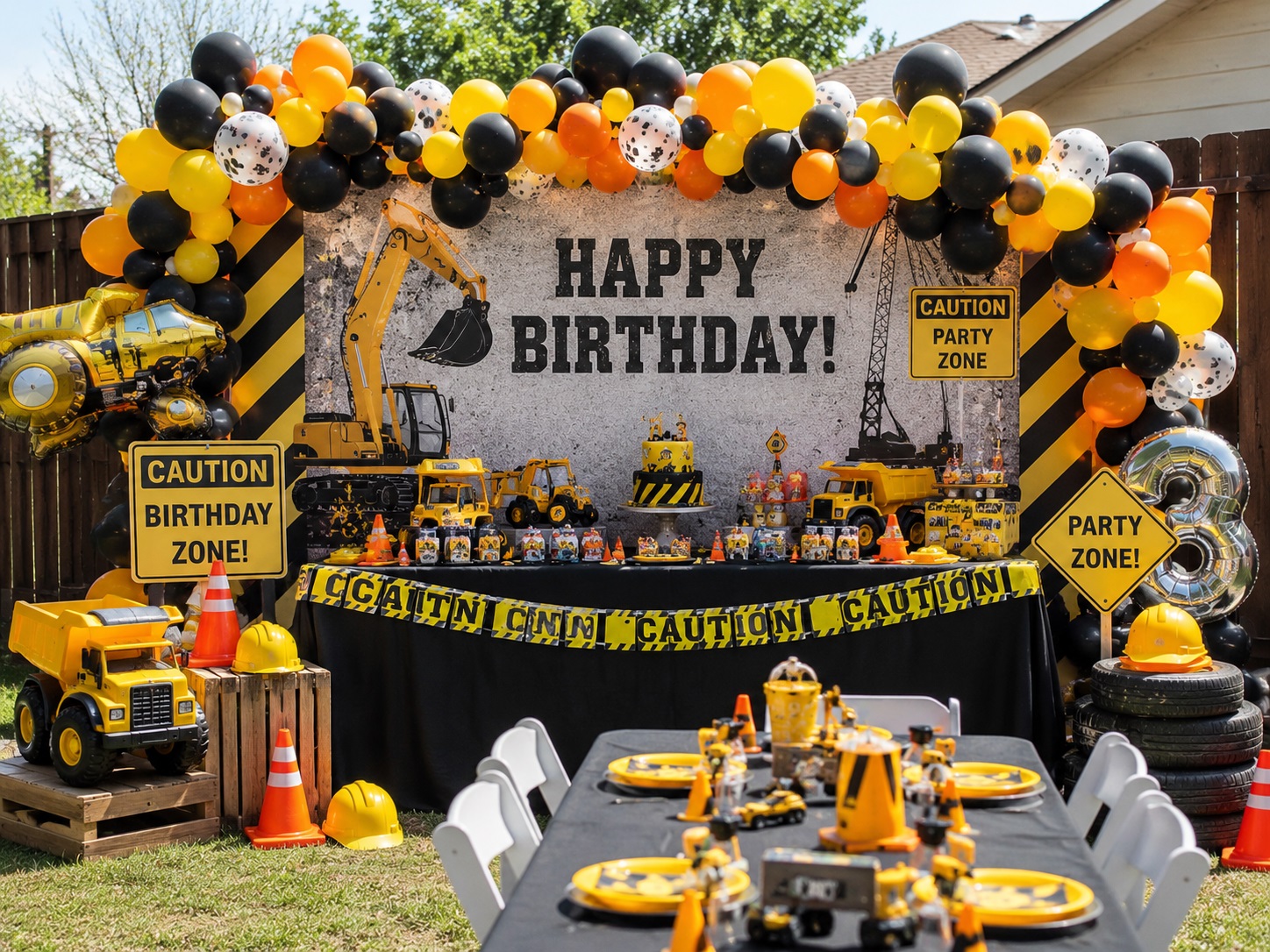 Construction party theme