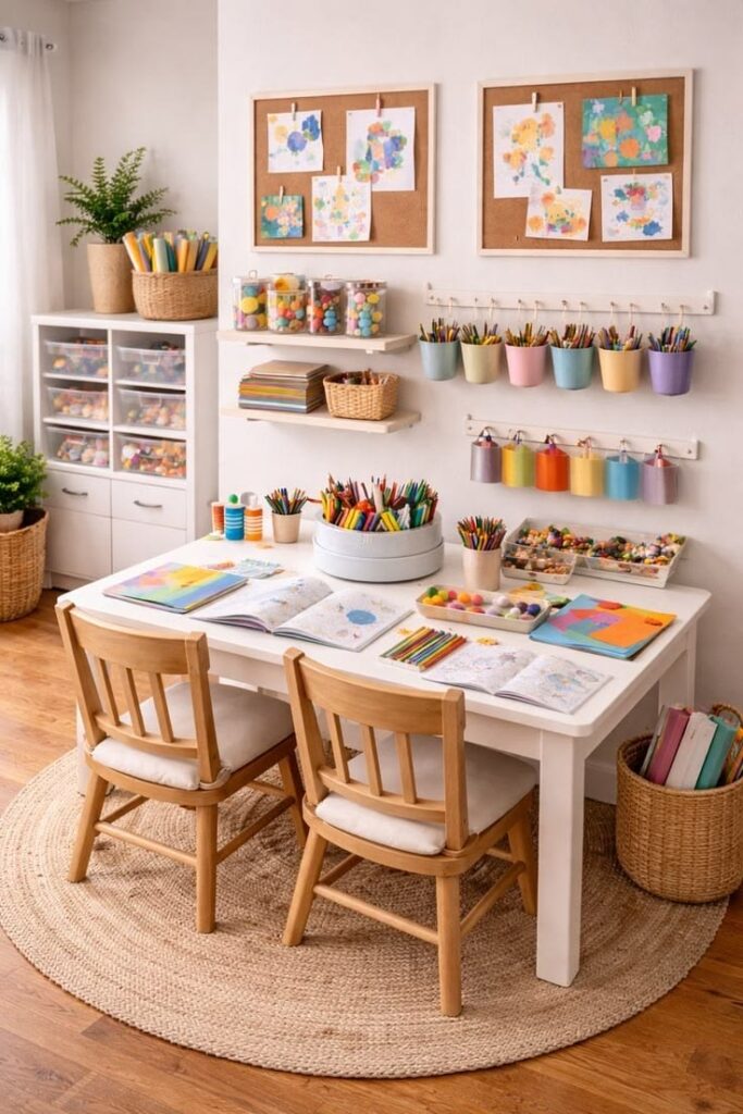 Create a Fun Art and Craft Station