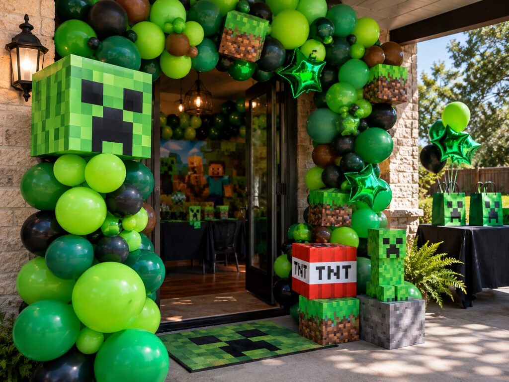 Creeper Balloon Decorations