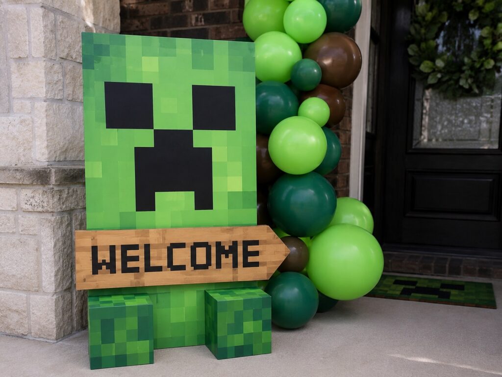 Creeper Welcome Sign