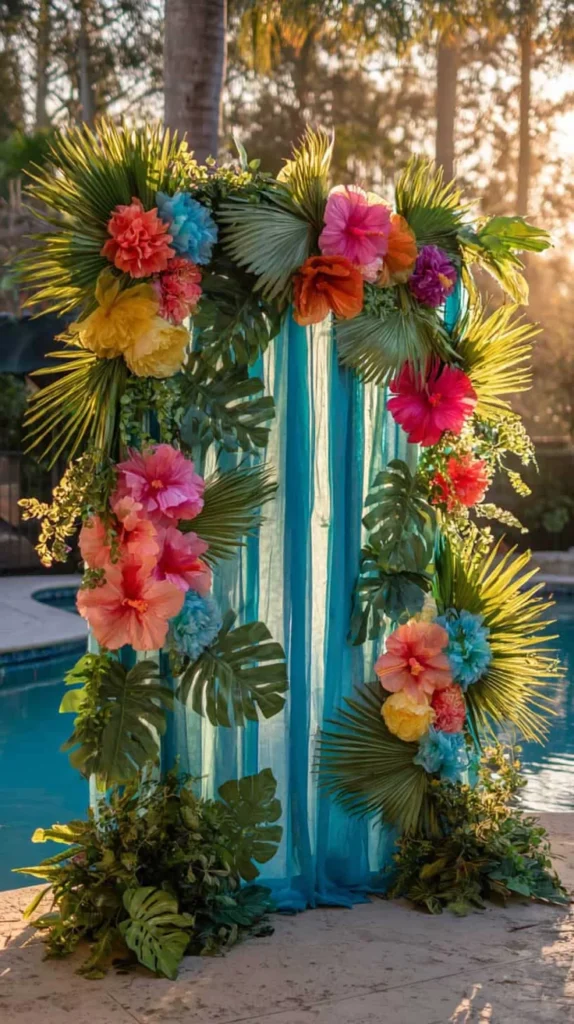 Decorate With Tropical Flowers and Greenery