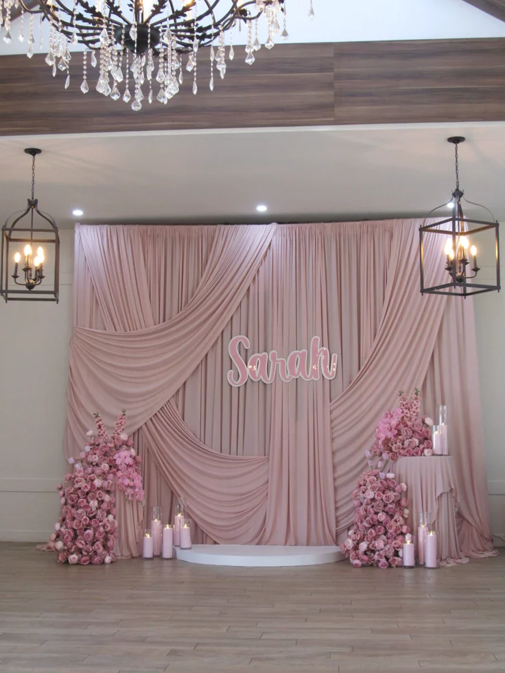Fabric Curtain Backdrop
