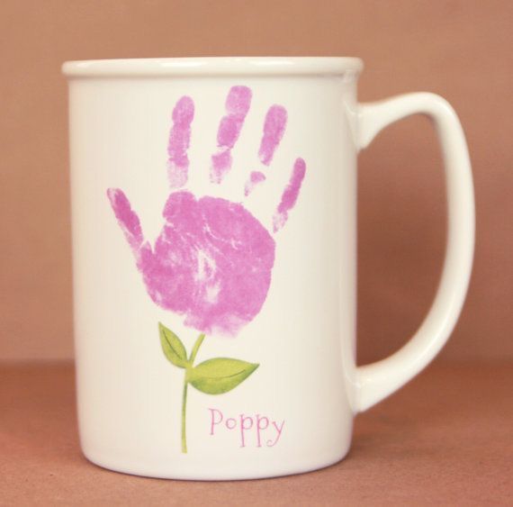 Fingerprint Flower Mug