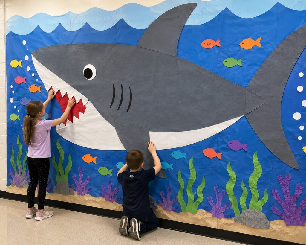 Giant Shark Mural