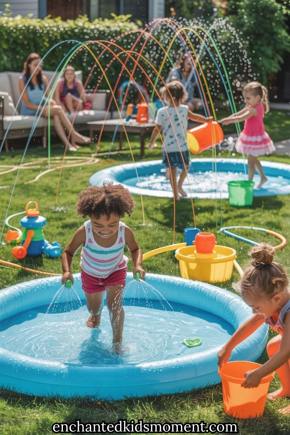 How to Set Up a Fun Backyard Water Play Station With Kids